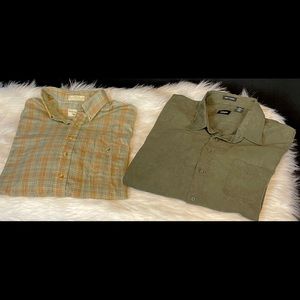 1 Men’s casual button up shirts EC. 2XL Tall